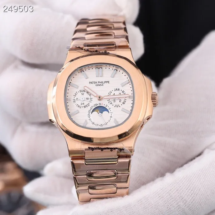 【High-end replica】💰1440! Patek Philippe 🔥🔥 Type: Fine men's watch (1:1 replica, the latest and exclusive first release) Multifunctional Strap: 316L stainless steel strap Movement: Fully automatic Citizen 8215 mechanical movement Mirror: Mineral-strengthened glass Elegant taste Vast and majestic Ingenuity A treasure for the wrist Size: 42mm in diameter and 12mm thick Hot on the market! Welcome to reprint!